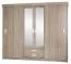 Armoire à portes coulissantes / armoire Kikori 13, couleur : chêne Sonoma - Dimensions : 210 x 220 x 62 cm (H x L x P)