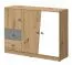 Commode Sirte 07 | Chêne / Blanc / Gris mat | 90 x 120 x 40 cm | Design moderne et fonctionnel