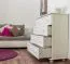 Buffet, Pin massif, Largeur: 100 cm, Couleur: Blanc Abbildung