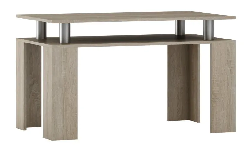 Table basse Grogol 01 | chêne Sonoma | 110 x 65 x 47 cm | Design moderne avec espace de rangement
