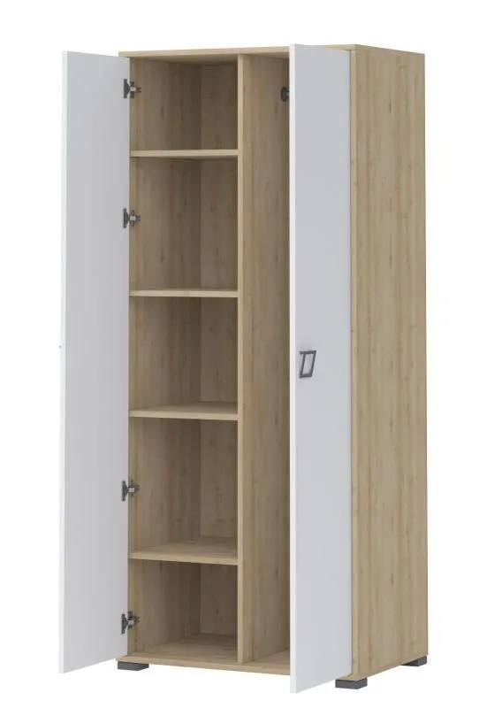 84 cm de large Armoire avec 2 portes | Couleur: Hêtre Abbildung