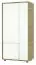 Armoire à portes battantes / armoire Nalle 03, couleur : chêne / blanc - Dimensions : 185 x 90 x 53 cm (H x L x P)