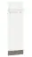 Armoire Knoxville 23, couleur : blanc pin / gris - Dimensions : 136 x 40 x 20 cm (H x L x P)