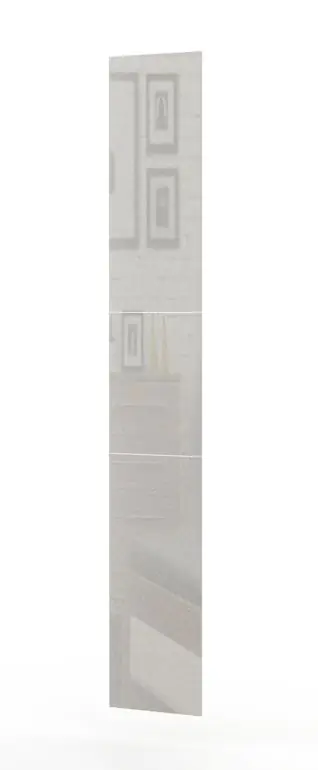 Miroir pour armoire - Dimensions : 33 x 203 cm (L x H)
