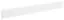 Panneau de recouvrement pour lit Gyronde, pin massif, laqué blanc - 24 x 200 x 2 cm (H x L x P)