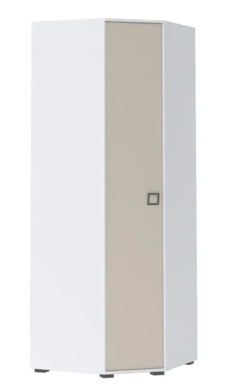 Armoire Adolescent d'angle Blanc 236x86x86 cm Abbildung