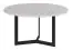 Table basse Granollers 02, Couleur : Blanc marbre - Dimensions : 80 x 80 x 42 cm (l x p x h)