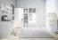 Chambre d'enfant - Armoire à portes battantes / armoire d'angle Egvad 03, couleur : blanc / hêtre - Dimensions : 193 x 80 x 80 cm (h x l x p), avec 2 portes et 6 compartiments