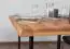 Table de salle à manger Wooden Nature 411 coeur de hêtre massif huilé, plateau rustique - 140 x 90 cm (L x P)