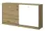 Lit escamotable Sirte 16 horizontal, Couleur : Chêne / Blanc mat - Couchage : 90 x 200 cm (l x L)