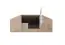 Étagère de meuble Hannut 04, couleur : blanc / chêne - Dimensions : 40 x 95 x 95 cm (H x L x P)