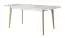 Table de salle à manger Maryhill 02, Couleur : Chêne Riviera / Blanc - Dimensions : 140 - 180 x 80 cm (L x l)