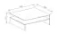 Table basse Dakoro 123, Couleur : Blanc brillant - Dimensions : 42 x 90 x 60 cm (h x l x p)