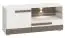 Meuble bas de télévision Knoxville 10, couleur : pin blanc / gris - Dimensions : 55 x 127 x 42 cm (H x L x P), avec 1 porte, 1 tiroir et 4 compartiments