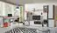Chambre d'adolescents - Commode "Emilien" 10, pin blanchi / gris foncé - Dimensions : 100 x 120 x 40 cm (H x L x P)