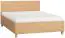 Lit double Averias 20 avec sommier à lattes, couleur : chêne - couchette : 140 x 200 cm (l x L)