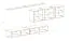 Mur de salon au design raffiné Balestrand 268, Couleur : Blanc / Chêne Wotan - dimensions : 150 x 340 x 40 cm (h x l x p), avec éclairage LED
