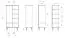 Armoire à portes battantes / Penderie Masterton 05, Bois de hêtre massif huilé - Dimensions : 185 x 91 x 53 cm (H x L x P)