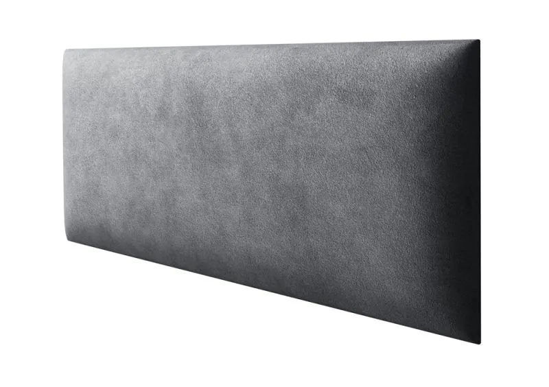 Panneaux rembourrés, lot de 10, Couleur : Anthracite, Revêtement : Velours, dimensions : 60 x 30 cm
