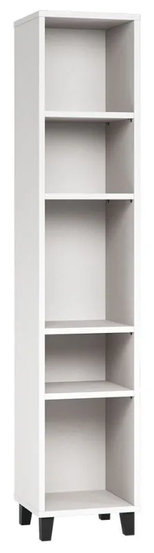 Étagère Vacas 23 blanche | 195 x 39 x 38 cm | Gain de place, design moderne, 5 compartiments