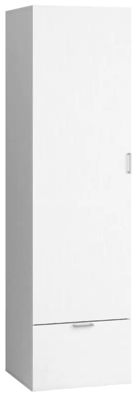 Armoire à portes battantes / armoire Minnea 11, couleur : blanc - Dimensions : 206 x 58 x 42 cm (H x L x P)