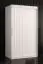 Armoire étroite au design épuré Balmenhorn 49, Couleur : Blanc mat - Dimensions : 200 x 100 x 62 cm (h x l x p), avec cinq casiers