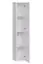 Elégant mur de salon Kongsvinger 105, Couleur : Chêne Wotan / Blanc brillant - Dimensions : 180 x 280 x 40 cm (H x L x P), avec éclairage LED