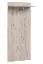 Vestiaire sobre avec éclairage LED Sviland 01, Couleur : Chêne Wellington / Blanc - Dimensions : 200 x 100 x 35 cm (H x L x P)