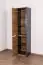 Armoire à portes battantes / armoire Selun 06, couleur : chêne brun foncé / gris - 197 x 50 x 43 cm (h x l x p)
