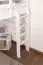 Lit mezzanine pour adultes "Easy Premium Line" K23/n, hêtre massif laqué blanc, convertible - Couchage : 120 x 200 cm