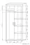 Armoire à portes battantes / Armoire Lorengau 33, couleur : chêne Sonoma - Dimensions : 202 x 92 x 58 cm (H x L x P)