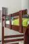 Lit mezzanine pour adultes "Easy Premium Line" K15/n, hêtre massif brun foncé, convertible - couchette : 120 x 200 cm