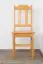 Chaise en pin massif, couleur aulne Junco 248 - Dimensions : 91 x 35 x 44 cm (H x L x P)
