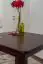 Table en pin massif, couleur noyer 002 (carré) - Dimensions 75 x 75 cm (L x P)