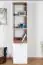 Chambre des jeunes - Armoire Alard 02, couleur : chêne / blanc - Dimensions : 195 x 45 x 52 cm (H x L x P)