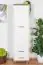 Chambre d'adolescents - Armoire à portes battantes / armoire Hermann 04, couleur : blanc blanchi / couleur noix, partiellement massif - 181 x 49 x 40 cm (H x L x P)