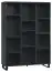 Étagère Chiflero 24, couleur : noir - Dimensions : 158 x 112 x 38 cm (h x l x p)