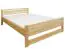 Lit d'enfant / lit de jeunesse en bois de pin massif, naturel 71, avec sommier à lattes - Dimensions 140 x 200 cm