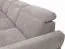 Canapé-lit deux rangements Genk 01, Couleur : Gris - Dimensions : 101 x 345 x 203 cm (H x L x P) - Angle : Gauche