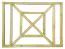 Treillis inférieur pour pavillon Vitalba - Dimensions : 120 x 90 cm (l x h)