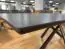 Table de salle à manger à ralonge Daures 138, Couleur : Noir - Dimensions : 180 - 220 x 100 cm (l x p)