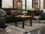 Petite table basse moderne "Prizren" 01, Chêne wotan / Noir mat, 60 x 60 x 50 cm, belles veinures et design élégant, finition de qualité supérieure