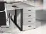 Commode annexe pour bureau Toivala, couleur gris clair - Dimensions : 75 x 46 x 68 cm (h x l x p), avec 4 tiroirs