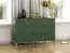 Commode Inari 04, Couleur : Vert forêt - Dimensions : 85 x 120 x 40 cm (h x l x p), avec 1 porte, 3 tiroirs et 2 compartiments