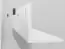 Étagère suspendue / étagère murale Antioch 11, couleur : blanc brillant / gris clair - Dimensions : 29 x 120 x 18 cm (h x l x p)