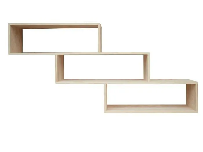 Bibliothèque - 180 cm de large, Pin Bois-massif, Couleur: Naturel Abbildung