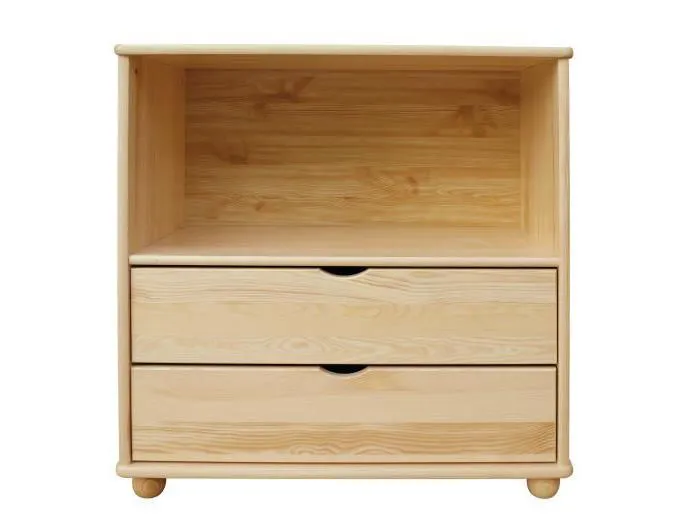 Étagère - 80 cm de large, Pin Bois-massif, Couleur: Naturel Abbildung