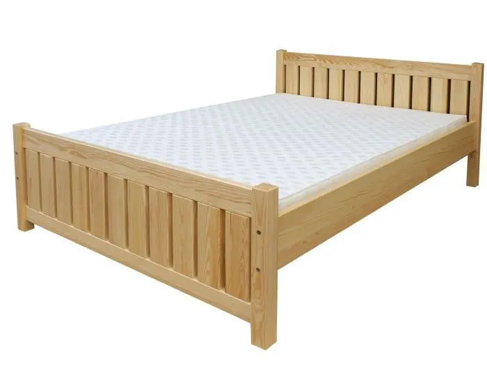 Lit 180 x 200 cm Pin Naturel avec sommier à lattes Abbildung