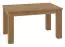 Table à manger avec rallonge Tempe 15, couleur : noyer, insert frontal : noyer - Dimensions : 101-181 x 89 cm (L x P)
