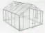 Serre - Serre Mangold XL10, verre trempé 4 mm, surface au sol : 10,4 m² - Dimensions : 360 x 290 cm (lo x la)